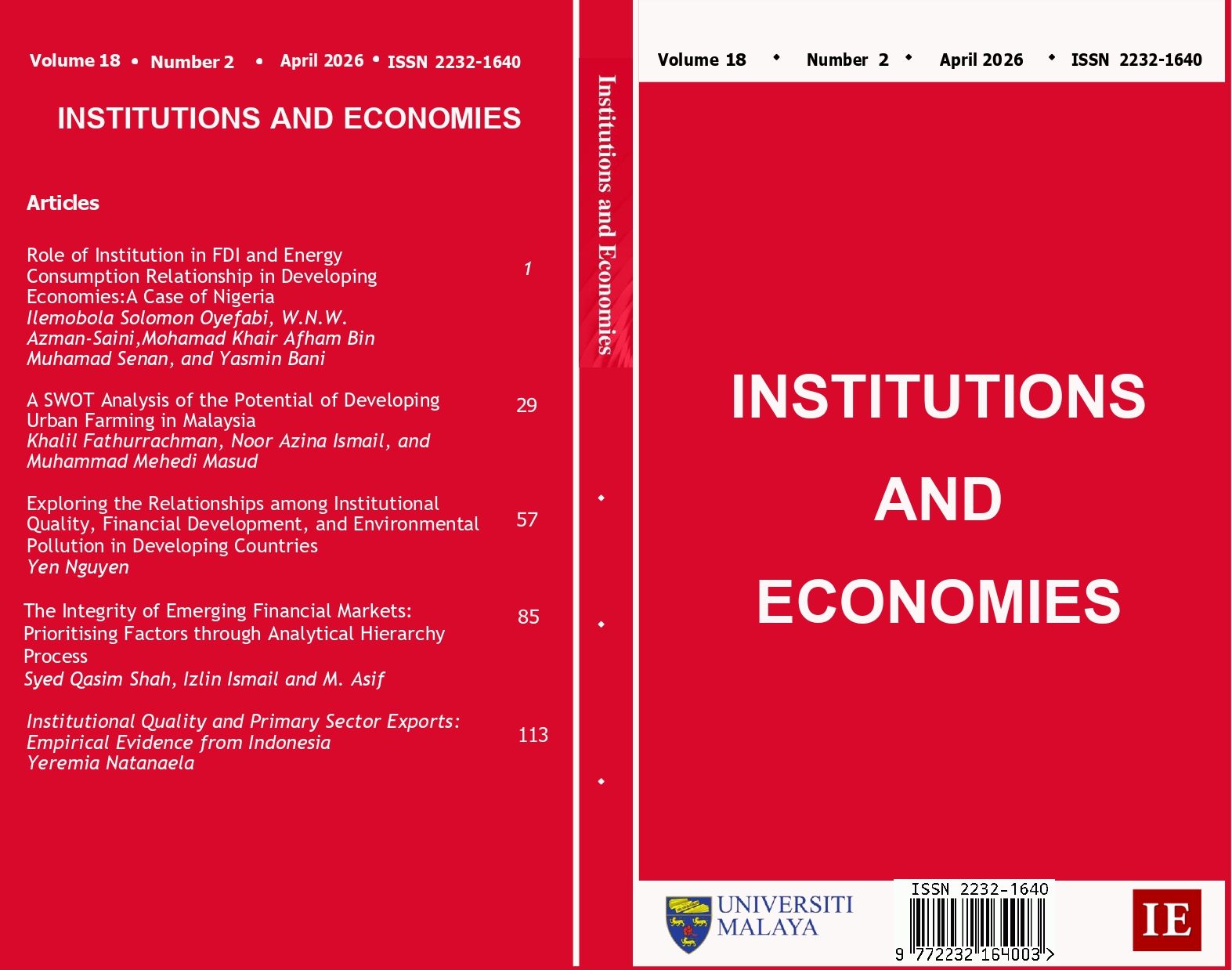 					View Volume 18, No 2 (2026)
				