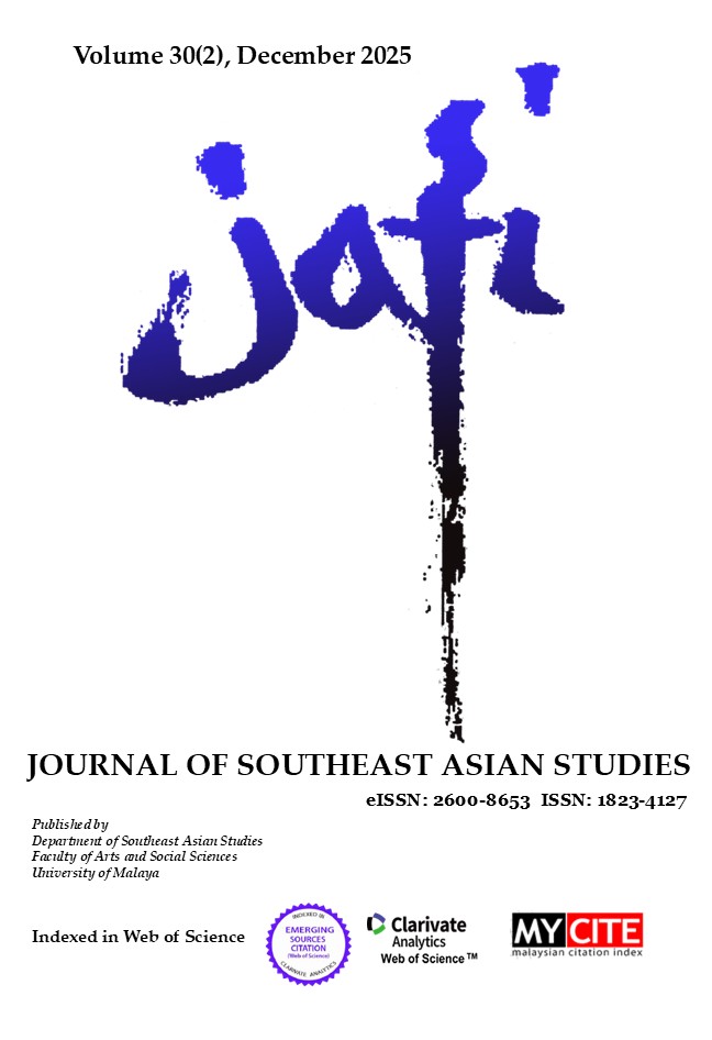 					View Vol. 30 No. 2 (2025): JATI-Journal of Southeast Asian Studies
				